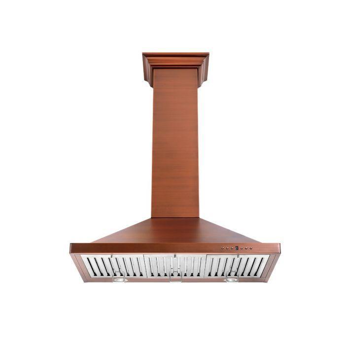 ZLINE 42 in Wall Mount Range Hood Copper Finish 700 CFM (8KBC-42)