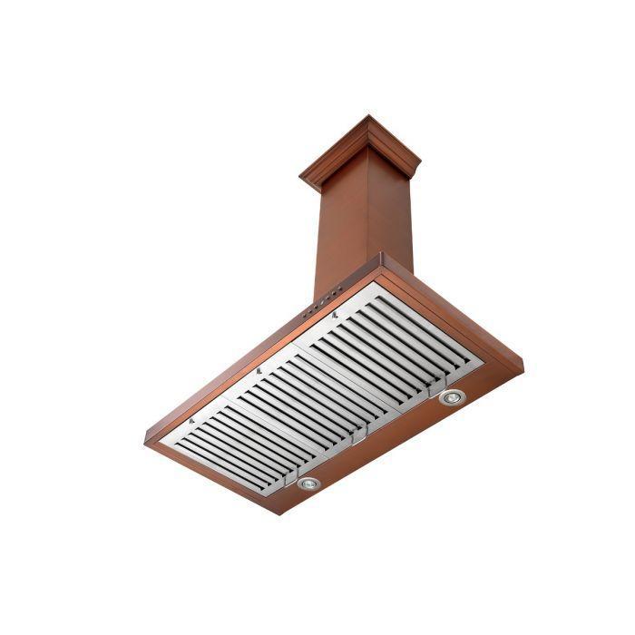 ZLINE 42 in Wall Mount Range Hood Copper Finish 700 CFM (8KBC-42)