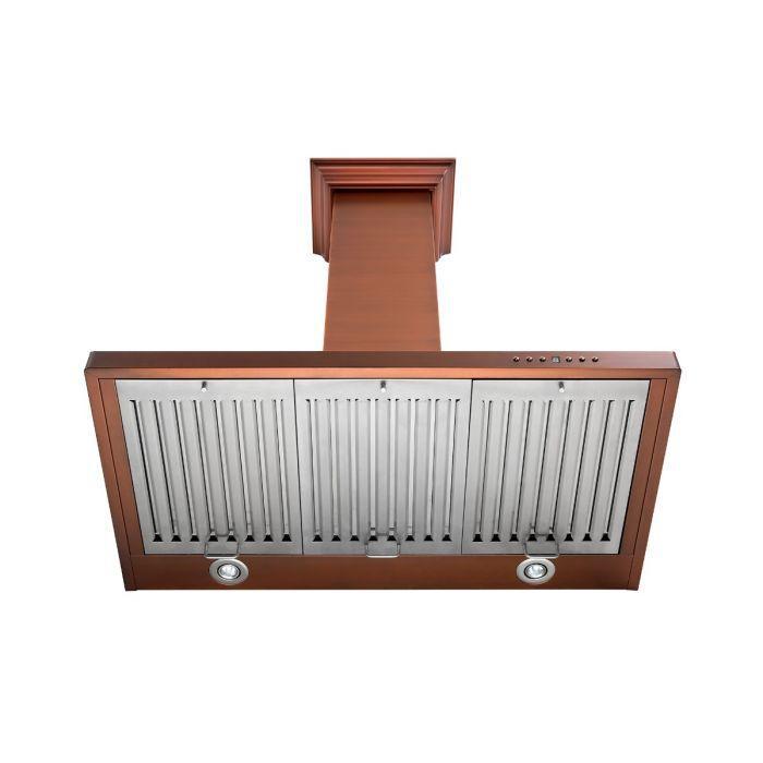ZLINE 42 in Wall Mount Range Hood Copper Finish 700 CFM (8KBC-42)