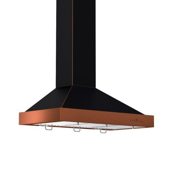 ZLINE 30 Inch Wall Mount Range Hood Oil-Rubbed Bronze Finish 4-Speed Fan LED Lighting (KB2-BCXXX-30)