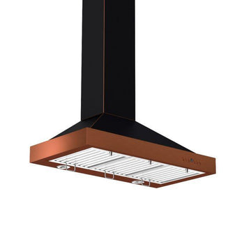 ZLINE 30 Inch Wall Mount Range Hood Oil-Rubbed Bronze Finish 4-Speed Fan LED Lighting (KB2-BCXXX-30)