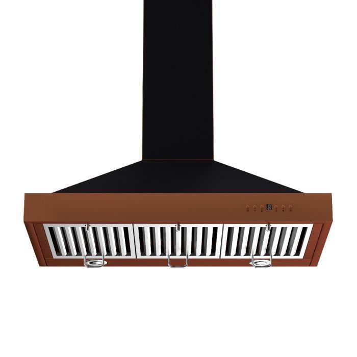 ZLINE 30 Inch Wall Mount Range Hood Oil-Rubbed Bronze Finish 4-Speed Fan LED Lighting (KB2-BCXXX-30)