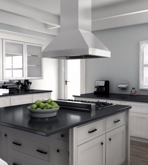 ZLINE 30-Inch Island Range Hood Stainless Steel 4-Speed Ventilation (597i-30)