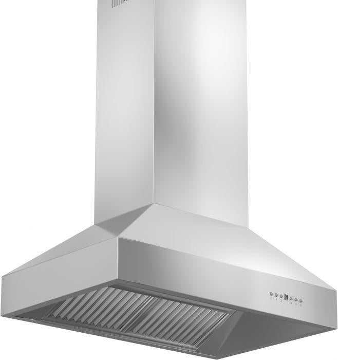 ZLINE 42 in. Island Mount Range Hood Outdoor Approved Stainless Steel Ducted (697i-304-42)