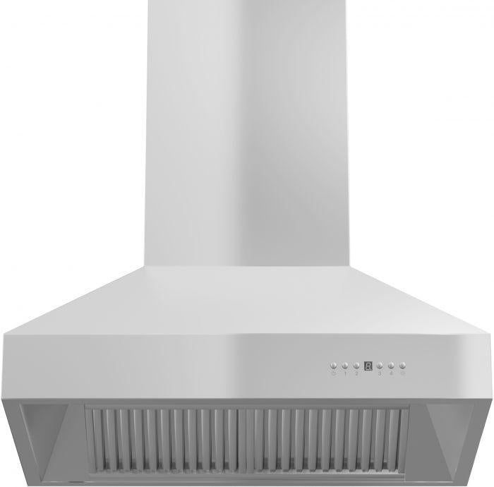 ZLINE 42 in. Island Mount Range Hood Outdoor Approved Stainless Steel Ducted (697i-304-42)