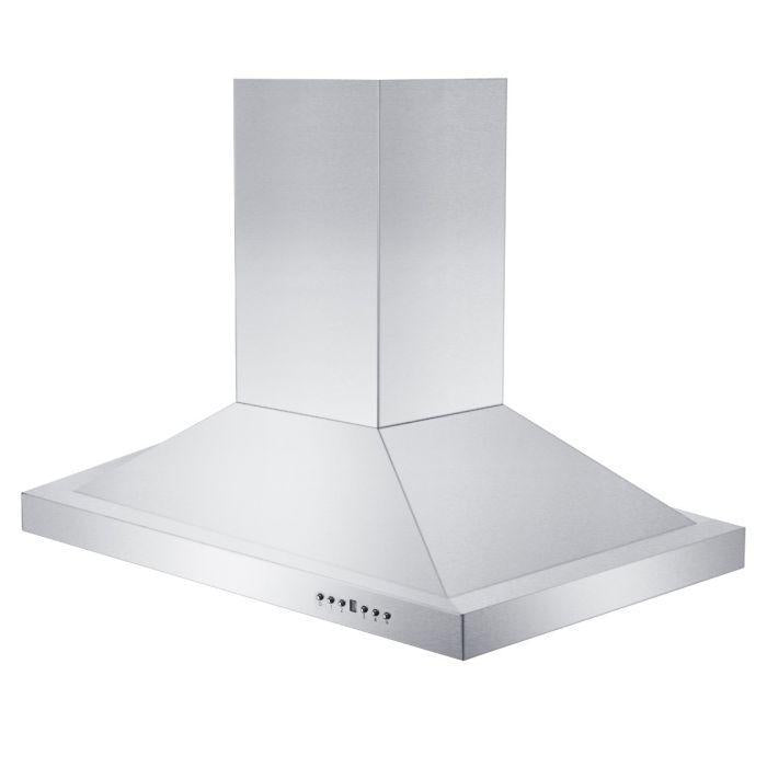 ZLINE 36 Inch Island Range Hood Remote Dual Blower Stainless Steel 700 CFM (GL2i-RD-36)