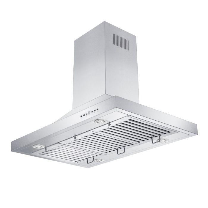 ZLINE 48 Inch Island Range Hood 700 CFM Remote Dual Blower Stainless Steel (GL2i-RD-48)