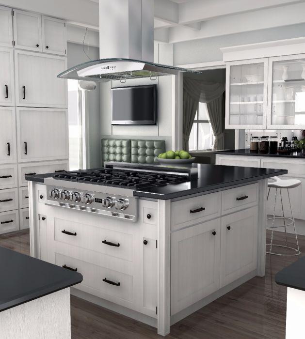 ZLINE 36" Island Range Hood Stainless Steel 4-Speed 400 CFM (GL5i-36)