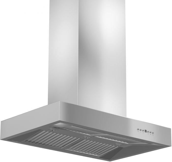 ZLINE 48 in. Island Mount Range Hood Ducted Stainless Steel Professional Ventilation (KECOMi-48)
