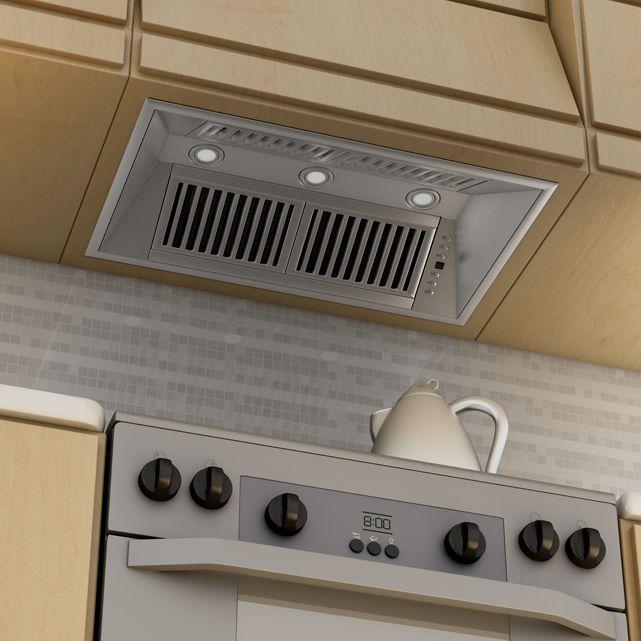 ZLINE 34 in. Range Hood Insert Stainless Steel Remote Dual Blower 721-RD-34