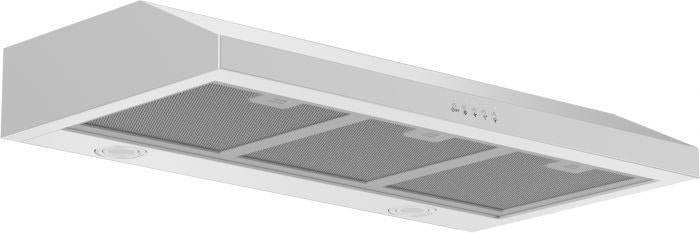 ZLINE 30 in. Under Cabinet Range Hood Stainless Steel 400 CFM LED Lighting Dishwasher-Safe Filters (615-30)
