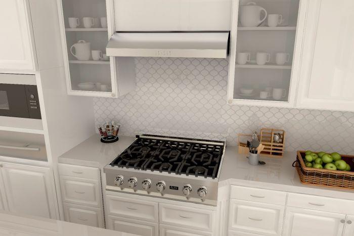 ZLINE 30 Inch Under Cabinet Range Hood Stainless Steel 600 CFM LED Lighting (627-30)