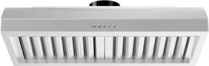 ZLINE 30 Inch Under Cabinet Range Hood Stainless Steel 600 CFM LED Lighting (627-30)