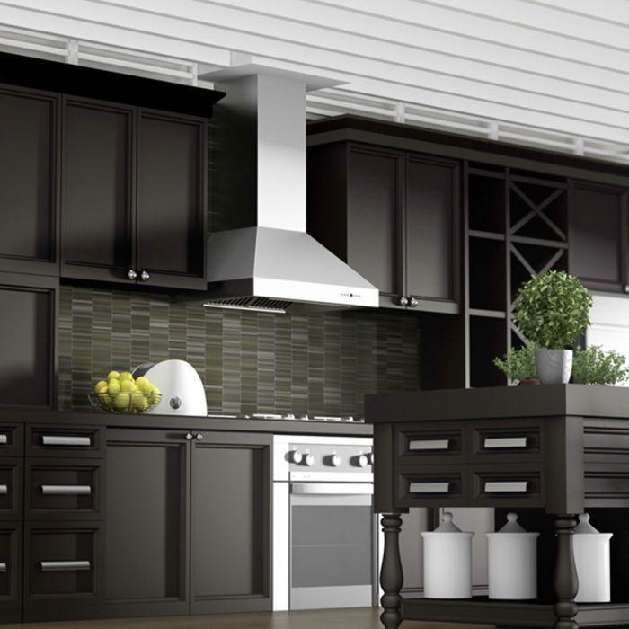 ZLINE 30 in Wall Mount Range Hood Stainless Steel Convertible Vent 667-30