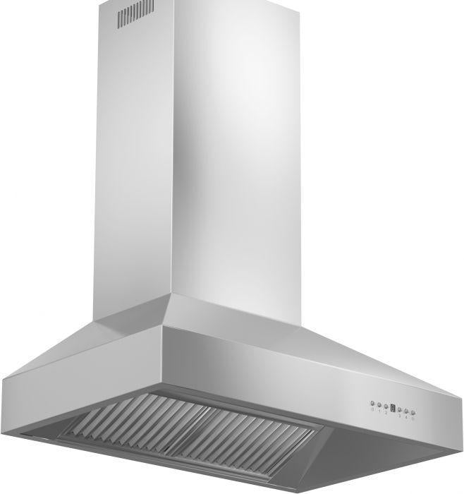 ZLINE 30 in Wall Mount Range Hood Stainless Steel Convertible Vent 667-30