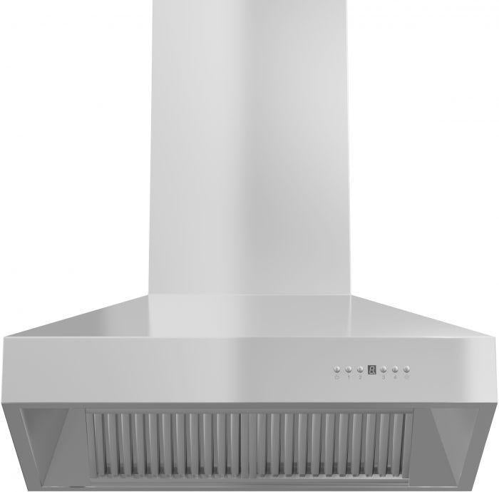 ZLINE 48 in Wall Mount Range Hood Stainless Steel 700 CFM Ducted Ventilation Dishwasher-Safe Baffle Filters LED Lighting (667-48)