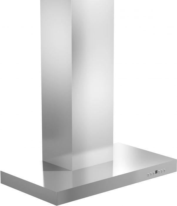ZLINE 30 Inch Wall Mount Range Hood Stainless Steel Convertible Vent Crown Molding (KECRN-30)