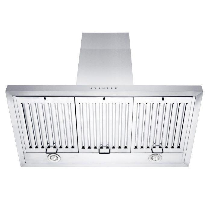 ZLINE 48 Inch Wall Mount Range Hood Convertible Vent Stainless Steel 4-Speed 700 CFM (KL3-48)