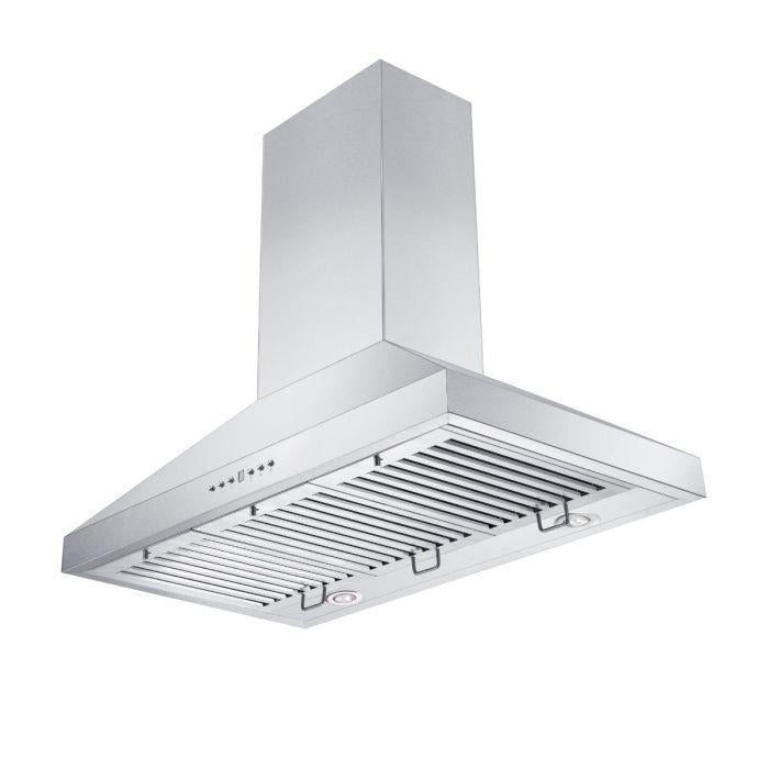 ZLINE 48 Inch Wall Mount Range Hood Convertible Vent Stainless Steel 4-Speed 700 CFM (KL3-48)