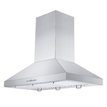 ZLINE 48 Inch Wall Mount Range Hood Convertible Vent Stainless Steel 4-Speed 700 CFM (KL3-48)
