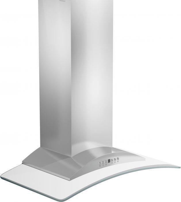 ZLINE 36 Inch Wall Mount Range Hood Stainless Steel & Glass Convertible Vent 400 CFM (KN-36)