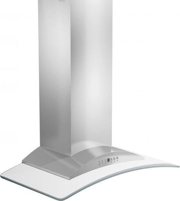 ZLINE 30 Inch Wall Mount Range Hood Convertible Vent Stainless Steel & Glass 400 CFM (KN-30)