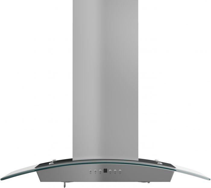 ZLINE 36-Inch Wall Mount Range Hood Stainless Steel Indoor Crown Molding 400 CFM (KZCRN-36)