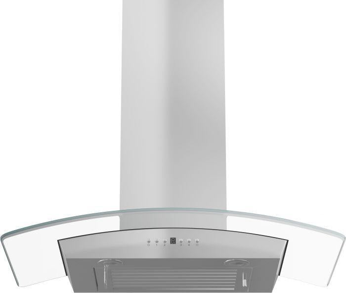 ZLINE 36-Inch Wall Mount Range Hood Stainless Steel Indoor Crown Molding 400 CFM (KZCRN-36)
