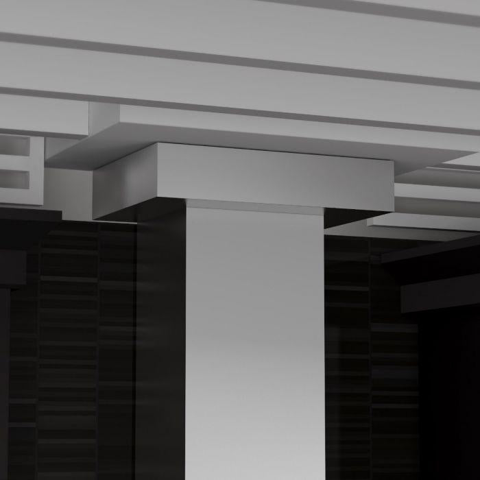 ZLINE 36-Inch Wall Mount Range Hood Stainless Steel Indoor Crown Molding 400 CFM (KZCRN-36)