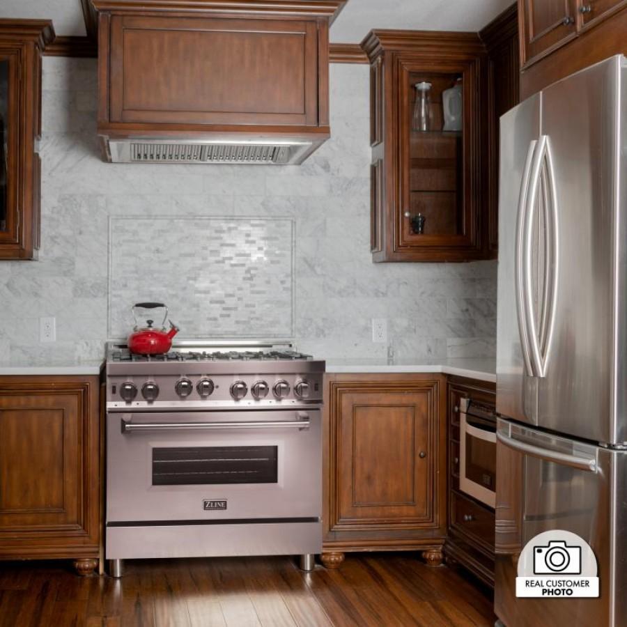 ZLINE 40 in Range Hood Insert 21 in Depth Wall Mount Stainless Steel 4-Speed 700 CFM (721-40)